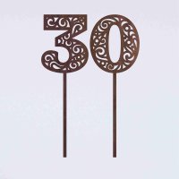 Drevené zapichovacie číslo - 2