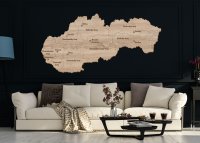 Drevená mapa Slovenska – puzzle