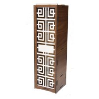 Drevená krabička na víno - Vzorované