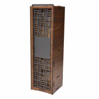 Drevená krabička na víno - Vzorované