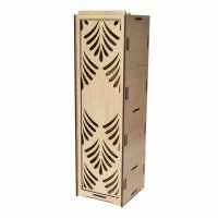 Drevená krabička na víno - Vzorované