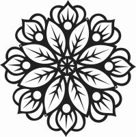 Drevená mandala na stenu