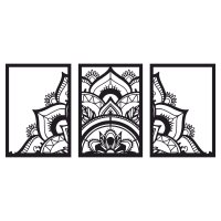 Trojdielny obraz na stenu - Mandala