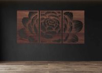 Trojdielny obraz na stenu - Kvet