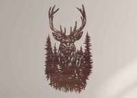 Drevený obraz na stenu - Jeleň