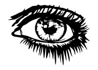 Drevený obraz – Oko