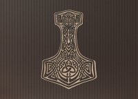 Drevený obraz – Thorove kladivo