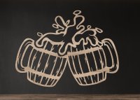 Na zdravie – Drevený obraz s pivom