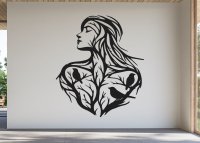 Drevený obraz na stenu – Žena v prírode