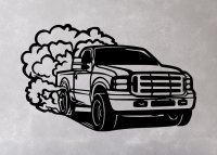 Drevený obraz na stenu – Pickup Truck Off-road