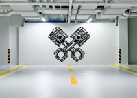 Drevený obraz na stenu – Piesty