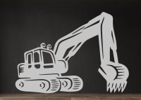 Drevený obraz na stenu – Bager s ramenom