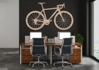 Drevený obraz - cestný bicykel na stenu
