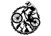 Drevený obraz - horský bicykel