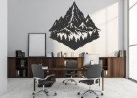 Drevený obraz na stenu – Horský masív s lesom