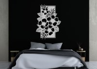 Drevený obraz na stenu – Kvety