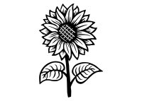 Drevený obraz – Slnečnica