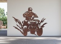 Drevený obraz na stenu – Štvorkolka v akcii