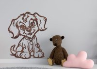 Drevený obraz – Roztomilý psík