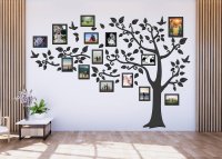 Drevený fotorámik na stenu – Rodinný strom