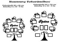 Drevený fotorámik na stenu – Rodinný strom s nápisom