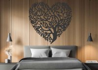 Drevený obraz strom lásky - Srdce