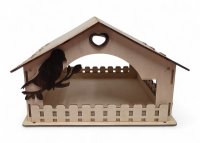 Drevená búdka pre vtáky