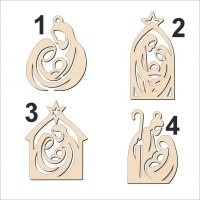 Drevená vianočná ozdoba – Betlehem