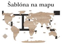 Drevená mapa sveta