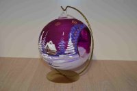 Svietnik fialový matný