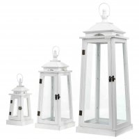 Drevený lampáš MSL3145 - 37 cm