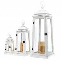 Drevený lampáš MSL3145 - 37 cm