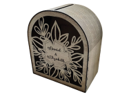 Svadobná truhlica na peniaze - Vyrezávaná