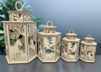 Drevený lampáš - Kone