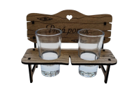 Drevená lavička so štamprlíkmi - Prvá pomoc