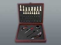 Set na víno 5 ks + šach