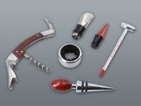 Set na víno 5 ks + šach