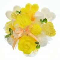 Mydlová Kytica - žlto biela