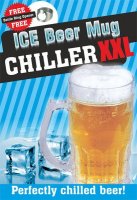 Ľadový pivový pohár CHILLER XXL - 650 ml klasický + otvarak