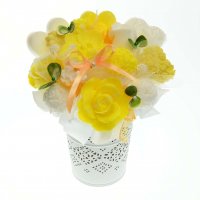 Mydlová Kytica - žlto biela