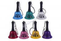 Sex zvonček prívesok - červený