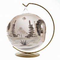 Svietnik bielo-sivý matný