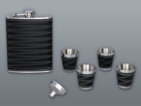 Ploskačka + 2 poháriky a lejak v elegantnej krabičke