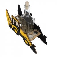 Darčeková súprava bager s fľašou a štamperlíkmi