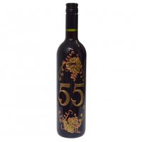 Darčekový set víno + pohár k 55. narodeninám