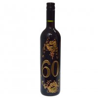 Darčekový set víno + pohár k 60. narodeninám