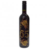Darčekový set víno + pohár k 65. narodeninám