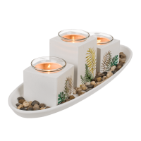 Dekoráčny svietnik na stôl so sviečkami