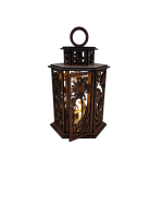 Drevená lucerna - Kvet