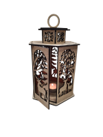 Drevená lucerna - Jelene